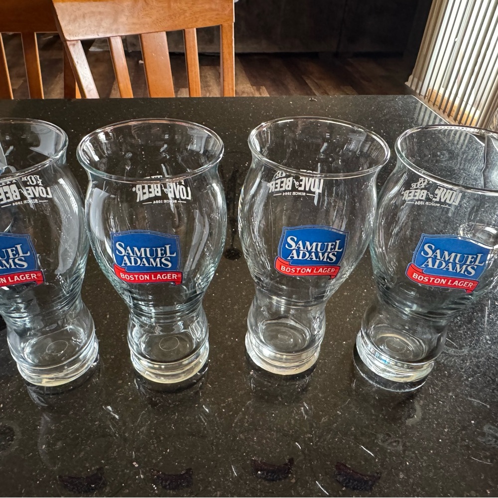 Samuel Adam’s Boston Lager Glass Set 16oz set of 4
